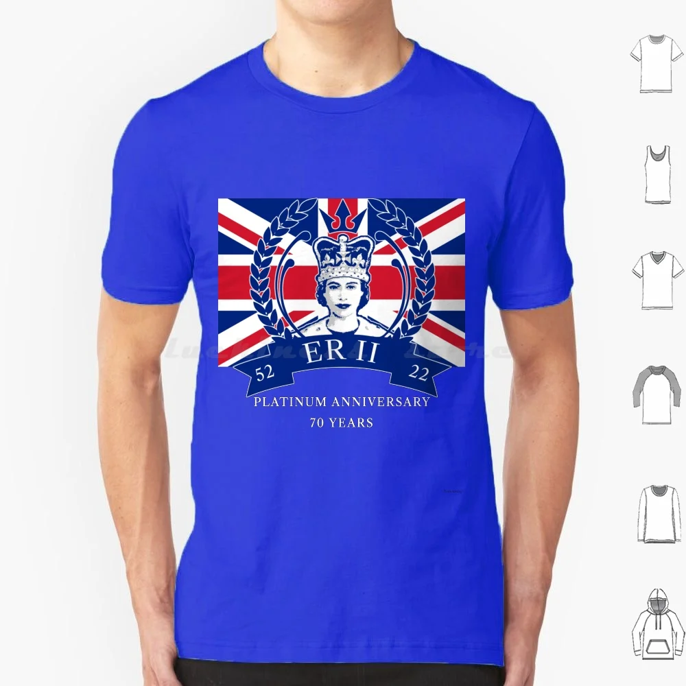 Queen Elizabeth Ii Platinum Jubilee 70 Years With Jack T Shirt 6Xl Cotton Cool Tee Qeii Qe2 Queen Elizabeth Queen Of England