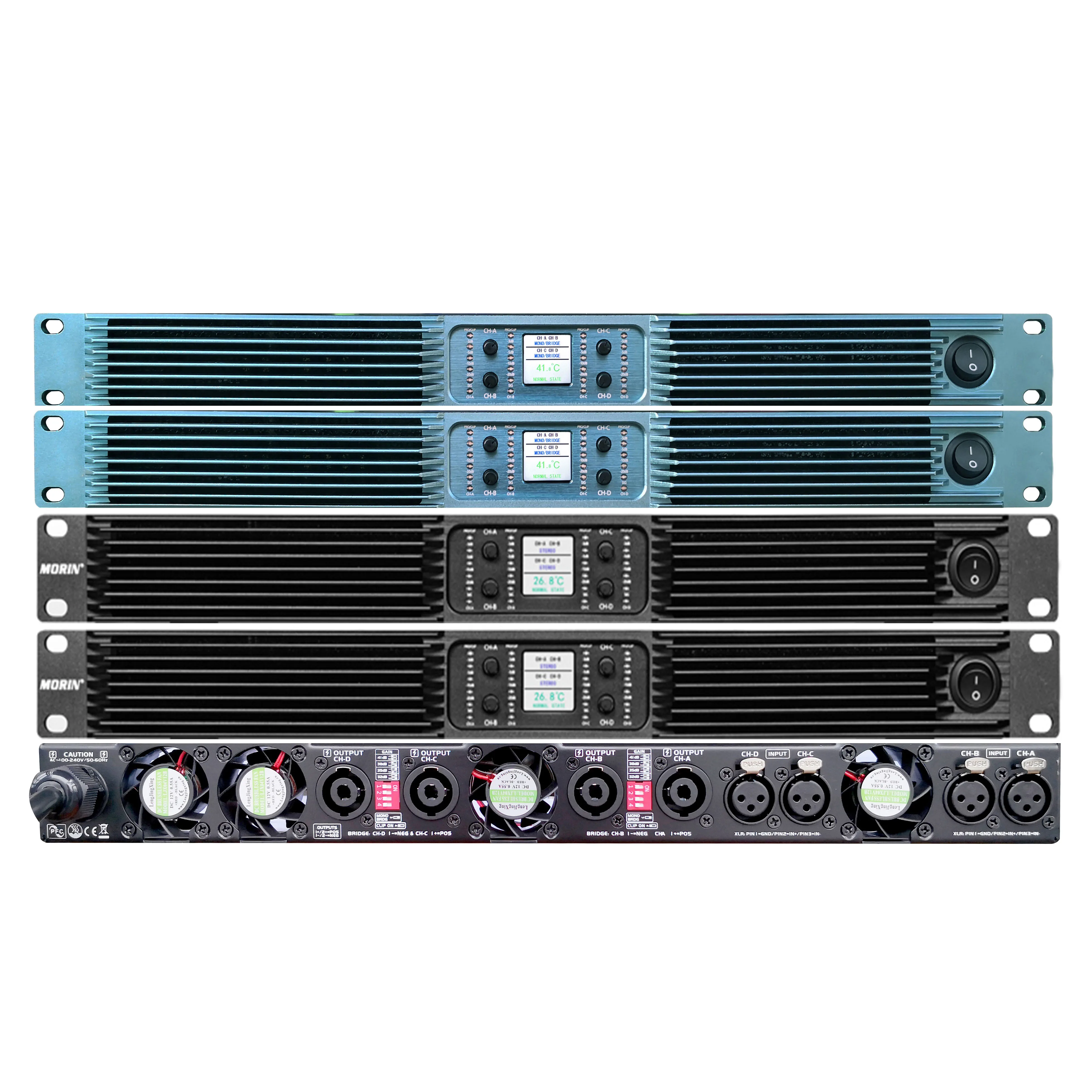 

Hot sell big power 1U 2 channel 3000W power digital amplifier audio K20