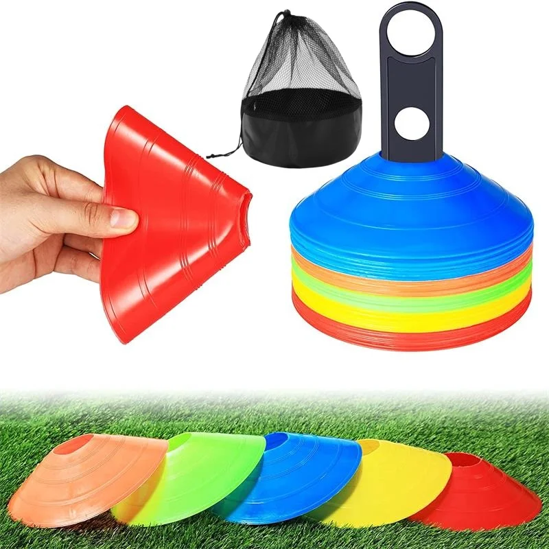 

10PCS Football Training Obstacle Toy Logo Plate Obstacle Marking Discs Marking Signpost Roadblocks SoccerTraining Supplies Prop