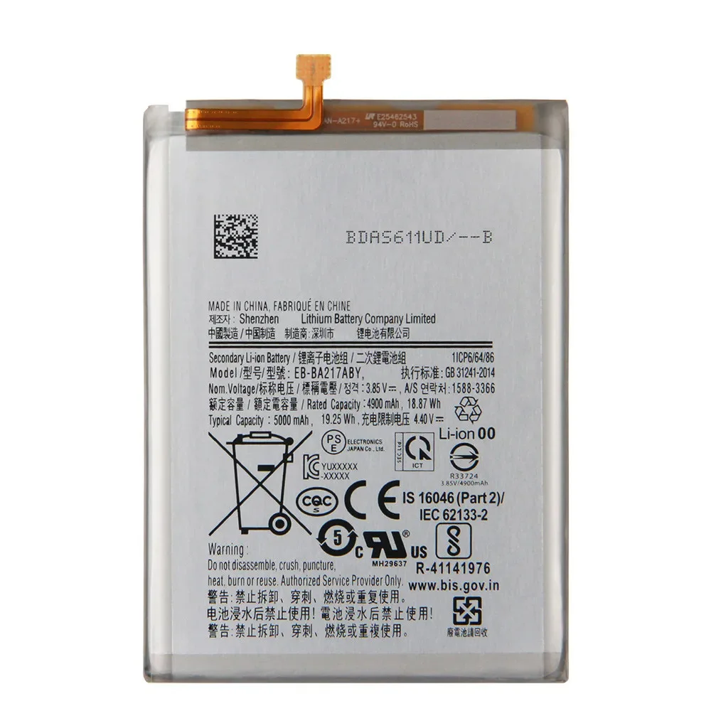 Brand New 5000mAh EB-BA217ABY Phone Battery For Samsung Galaxy A21s SM-A217F / A12 SM-A125F Batteria+Tools