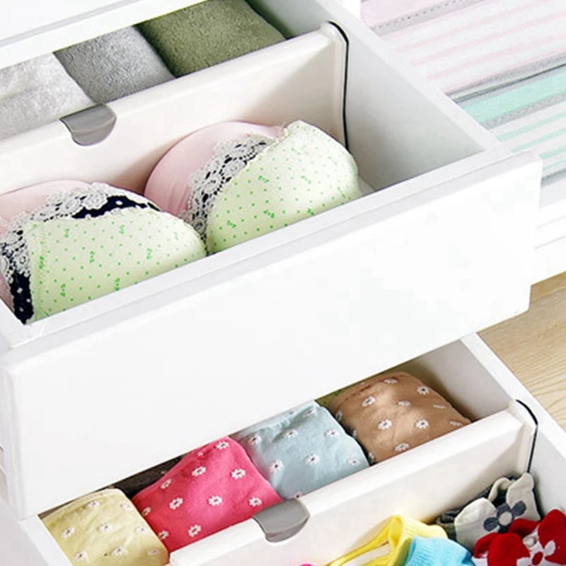 Divisor de cajones de 3 piezas, organizador ajustable retráctil de almacenamiento, separador de cajones de armario para cocina y dormitorio, S