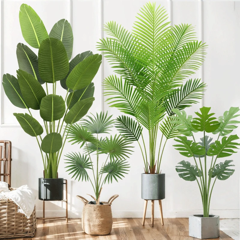 

Simulation of traveler's banana green plant potted living room floor plant fake tree decoration ornaments