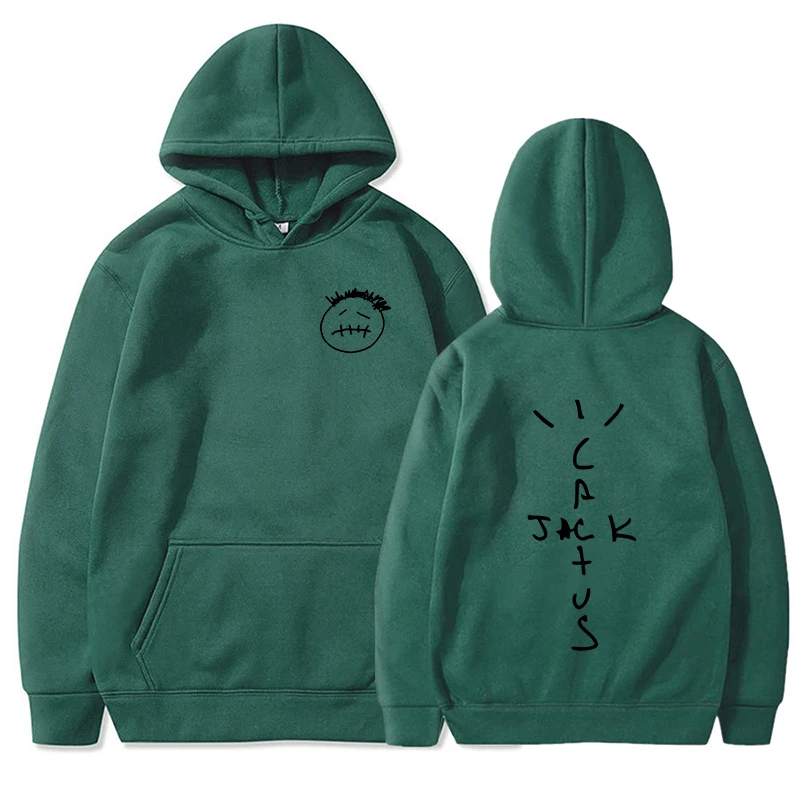 Sudadera con estampado de Cactus Jack para hombre y mujer, Jersey informal de moda Harajuku, ropa de calle fresca, Travis Scott