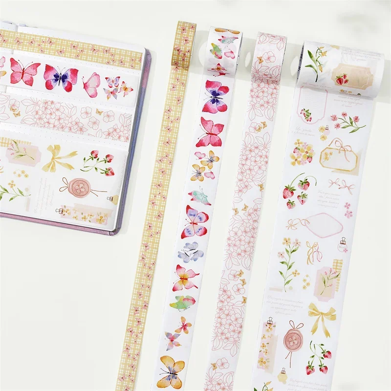 

Canada WT Original Washi Tape Adhesive Sticker for Scrapbooking Fragole & Farfalle DIY Card Making Deco Material