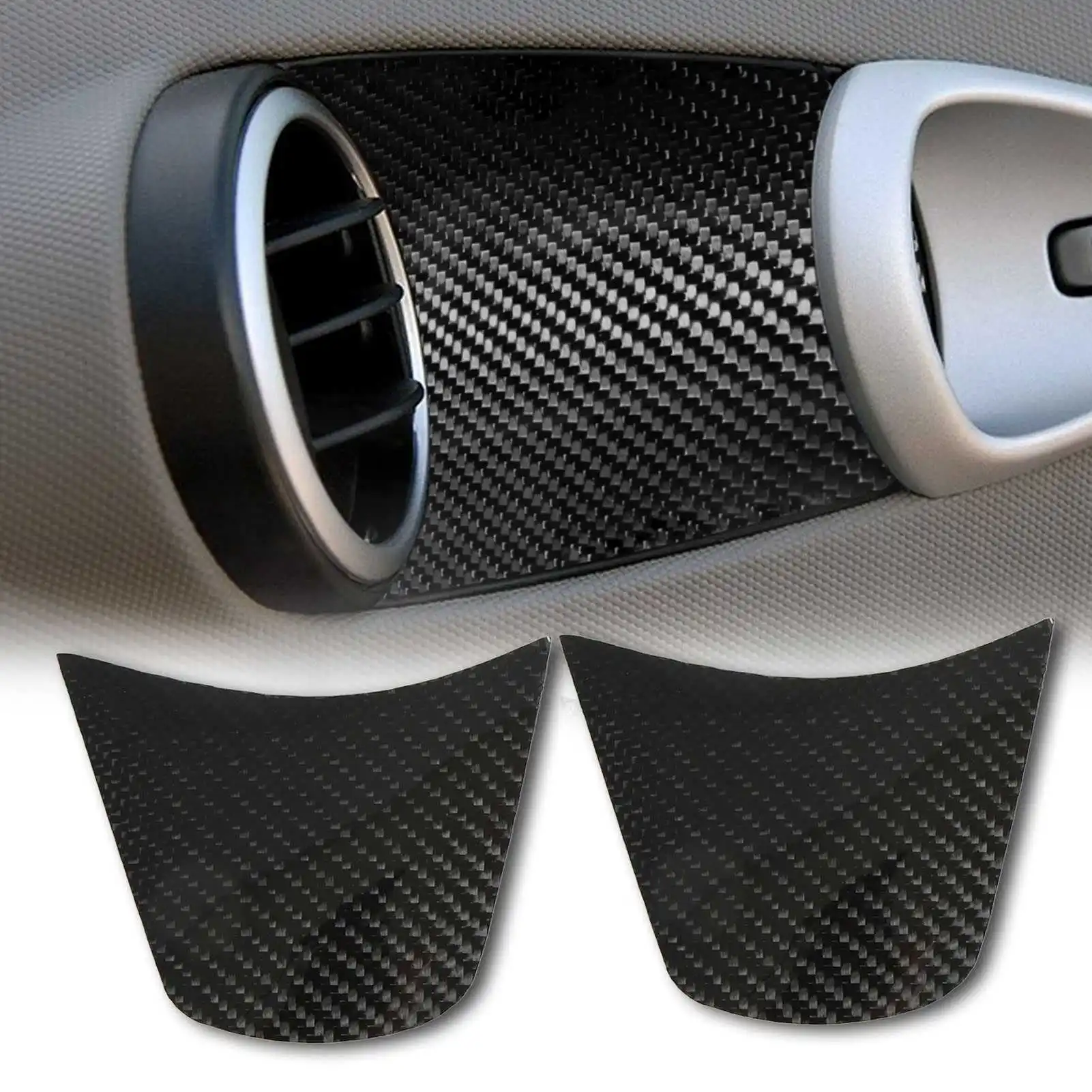 2Pcs Innen Türgriff Schüssel Abdeckung Links Rechts Carbon Faser Ersatz für Nissan 350Z Z33 2003-2008