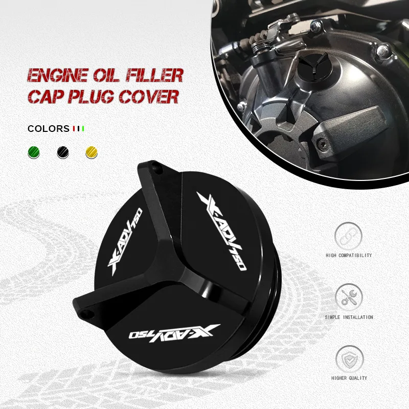 

For X-ADV750 XADV 750 2017-2024 2025 Motorcycle Engine Oil Filler Cup Engine Oil Cup Plug Cover Screw xadv750