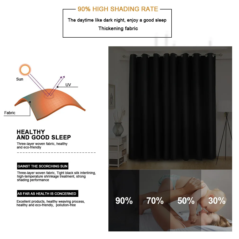 310 سنتيمتر الارتفاع الحديثة ستائر التعتيم لغرفة المعيشة تخصيص غرفة نوم Cortinas de Dormitorio ستارة المطبخ تقليل الصوت