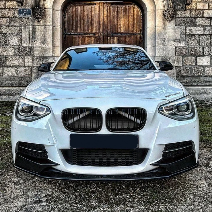 Becquet de lèvre de pare-chocs avant pour BMW série 1 F20 F21 M Sport 2011-2014 pré-lci becquet diffuseur de lèvre réglage de la couverture