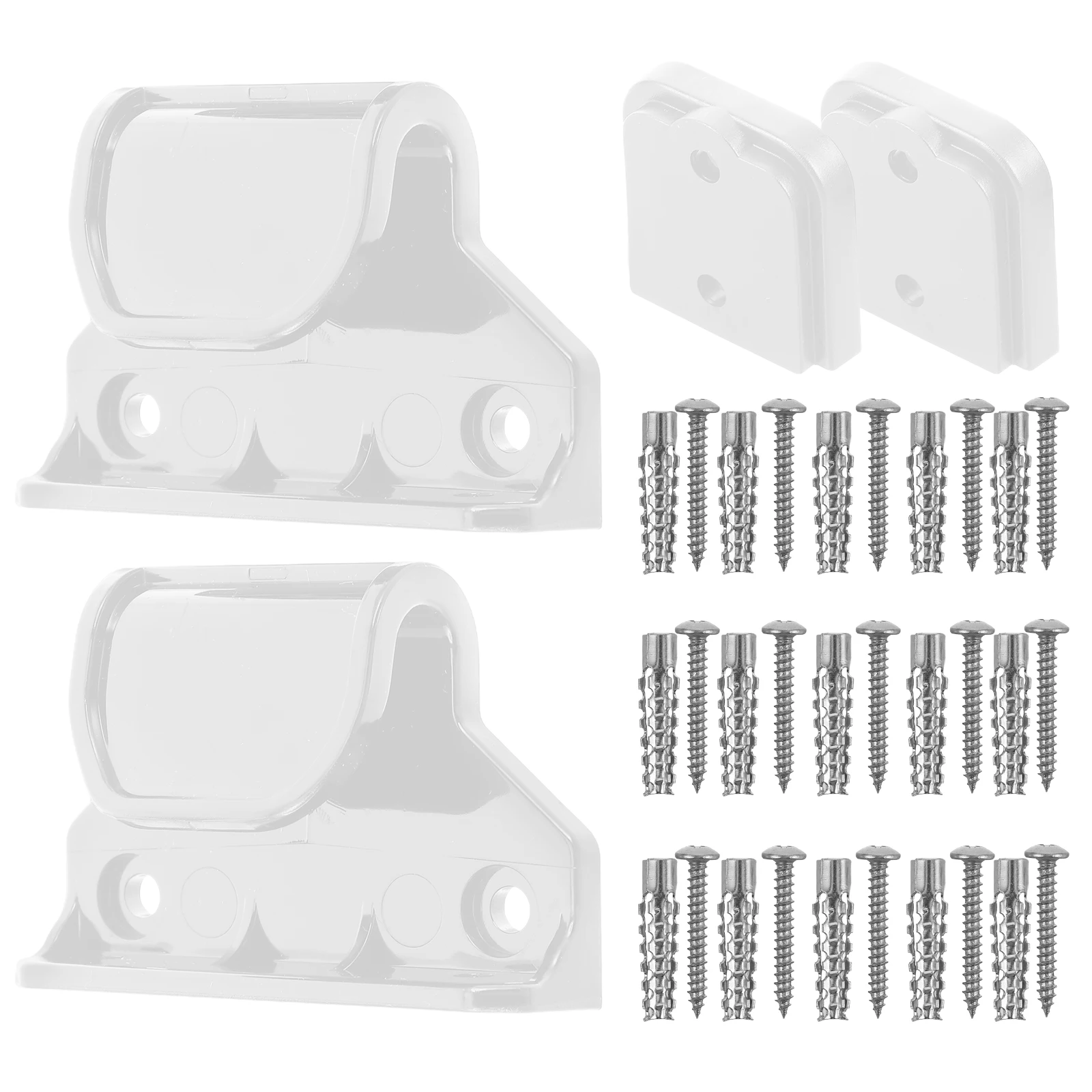 

1Set Retractable Gate Hardware Black Baby Gate Replacement Parts Indoor Outdoor Safety Stair Doorway Security Kit