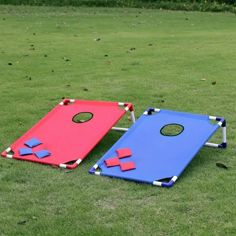 Portable Sandbag Throwing Target Board Kit With Fabric Pouches Outdoor Backyard Gathering Indoor Team Interactive Game Set