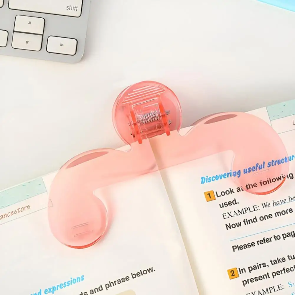 

Easy-to-clean Book Accessory Multifunctional Transparent Book Page Holder Clips for Teachers Students Reading for Books