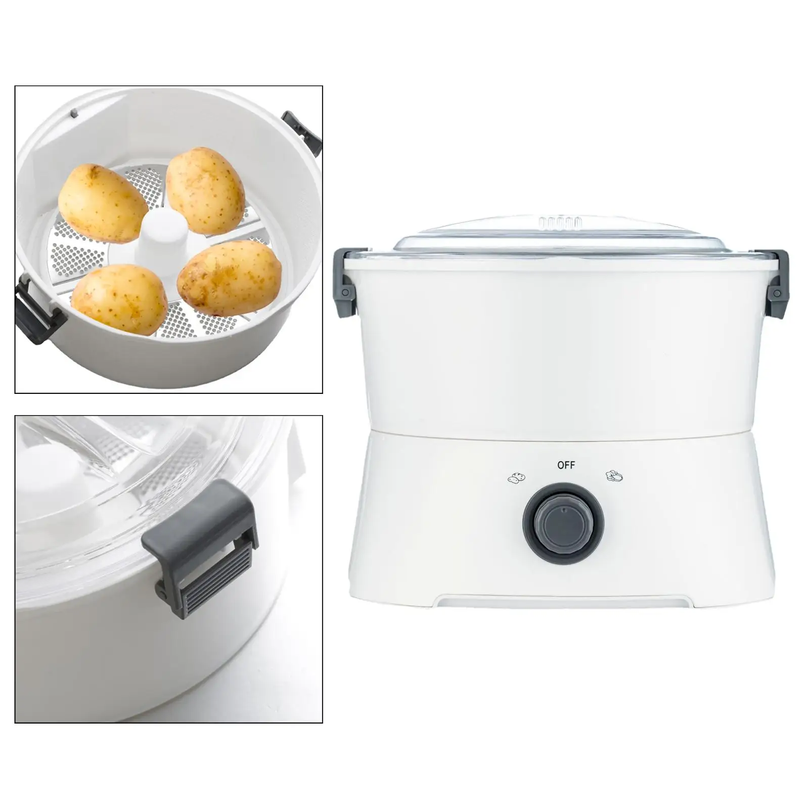 

Potato Peeling Machine Household Multifunctional Portable Automatic Potato Peelers for Household Hotel Picnic Kitchen