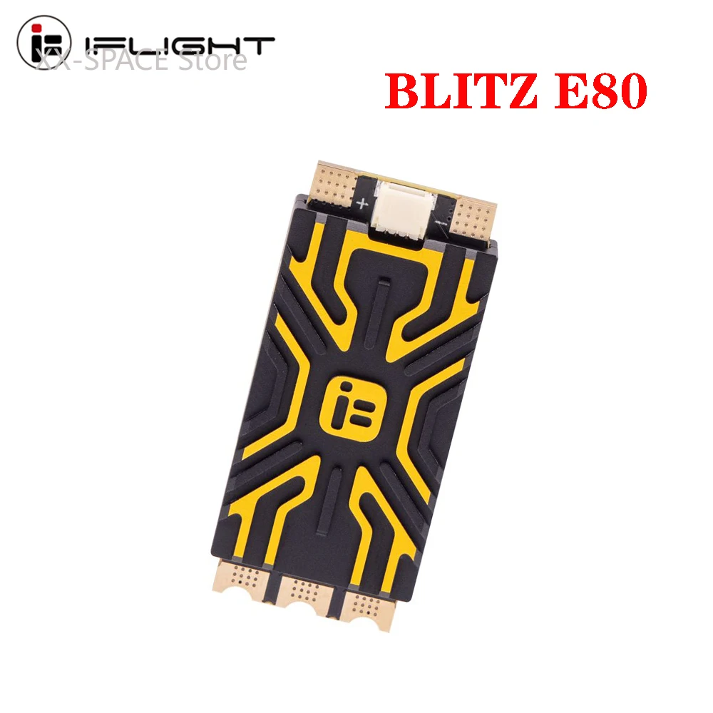 

IFlight BLITZ E80 BLHeli Dshot600 Single 80A 2-8S 32bit 48mHz ESC Speed Controller Support DShot /MultiShot / OneShot PWM Drive