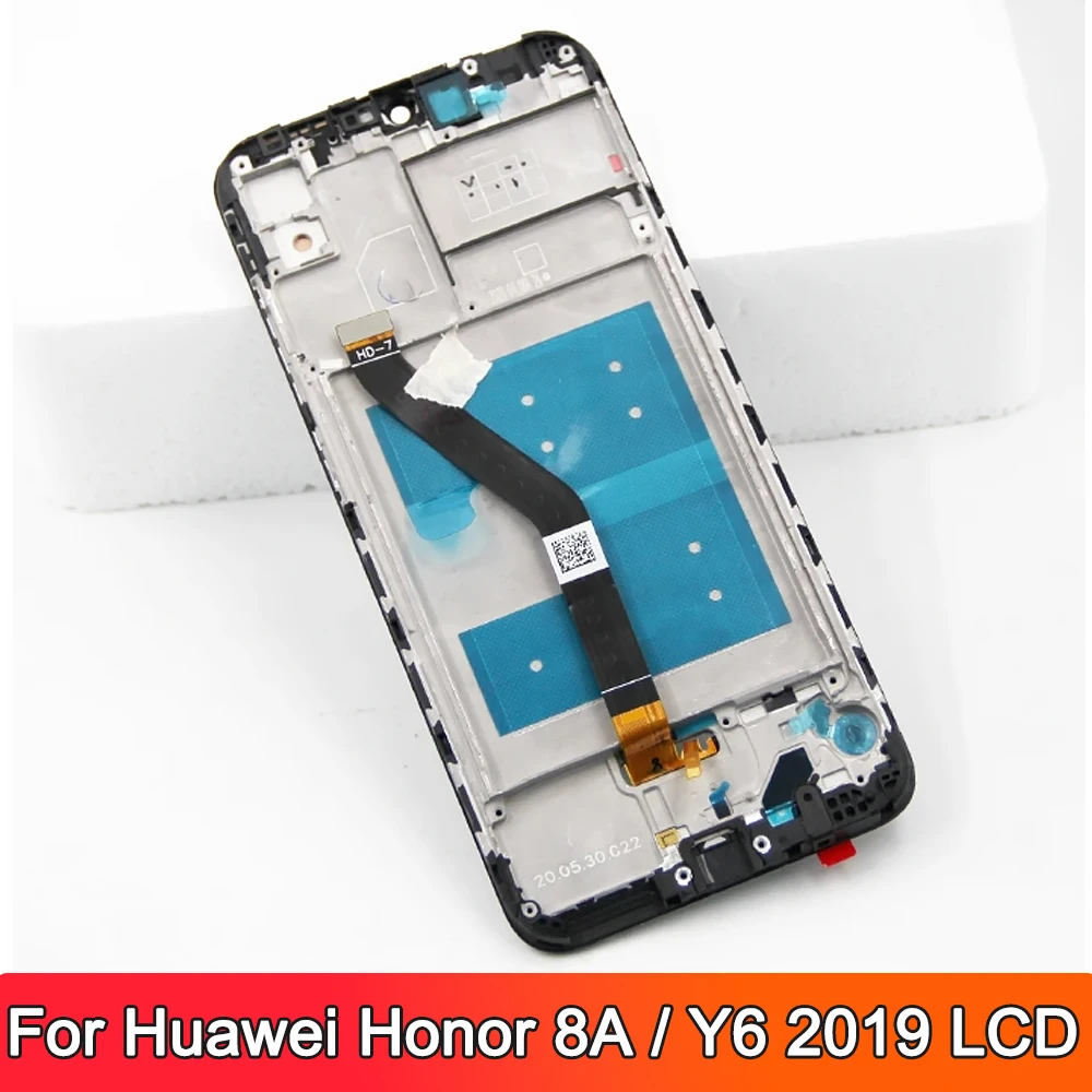 6.09\'\' Display For Huawei Y6 2019 Lcd Touch Screen Digitizer Assembly For Honor 8A LCD With Frame JAT-L29 L09 L41 LX1 LX3