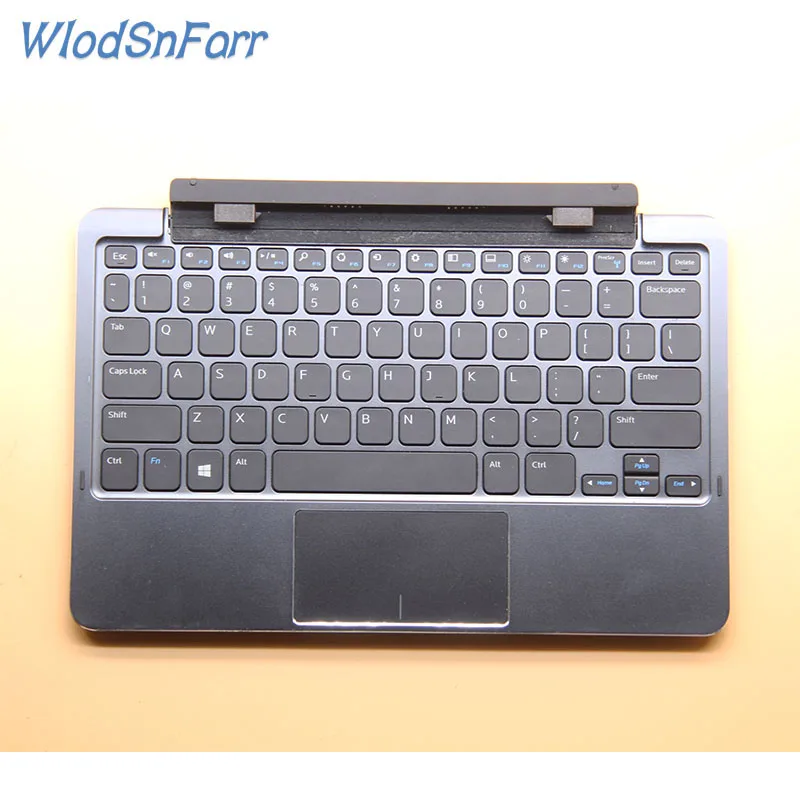 95% new keyboard with battery base cover docking station K12A for Dell Venue 11 Pro 5130 7130 7139 7140 case palmrest laptop pc