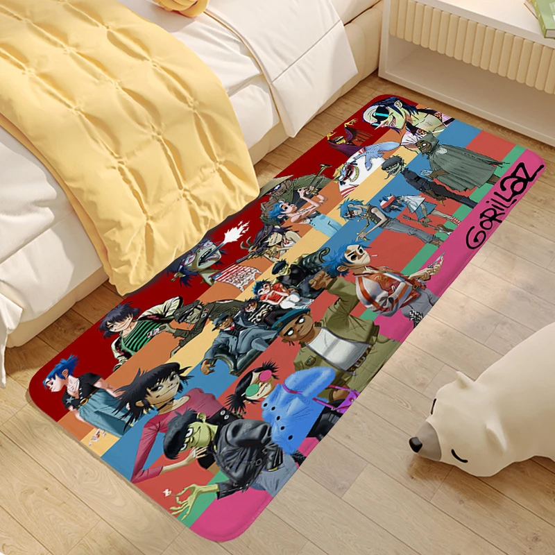 

Carpet for Bedroom B-Gorillazs Outdoor Entrance Doormat Home Washable Non-slip Kitchen Rug Aesthetic Bathroom Veranda Floor Mat