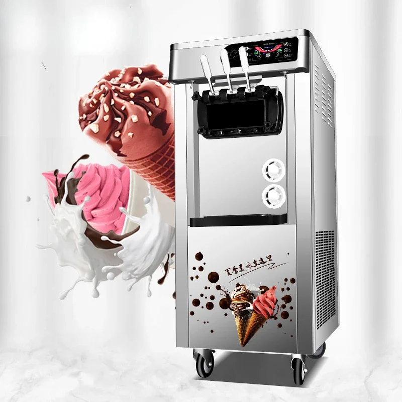#U Commercial vertical ice cream cone soft ice cream machine automatic ice cream machine