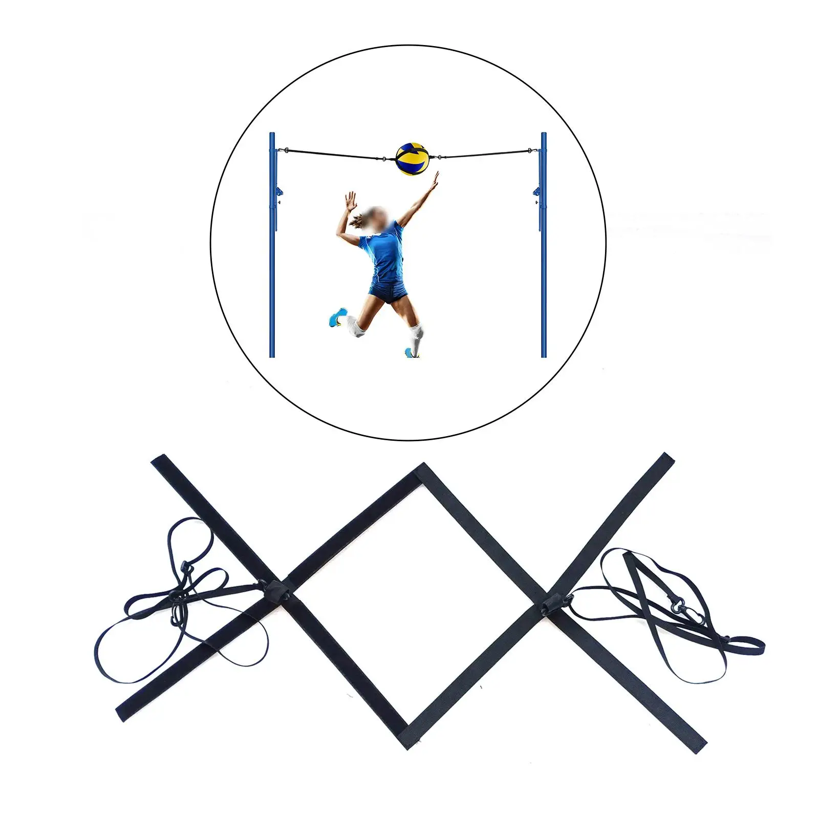 Volleyball Training Equipment Aid Solo Trainer Practice Jumping Playing