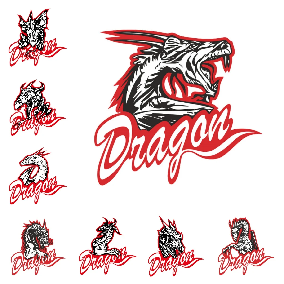 

Personality Dragon Logos Sticker Vinyl Vehicle Car Wall Motorcycle SUV Bumper Laptop Car Styling Car Accessories