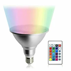 Lámpara PAR LED Multicolor, 15/25W, PAR38, PAR30, COD, regulable, RGB, E27, 85-265V, foco, lámpara de inundación, Control remoto