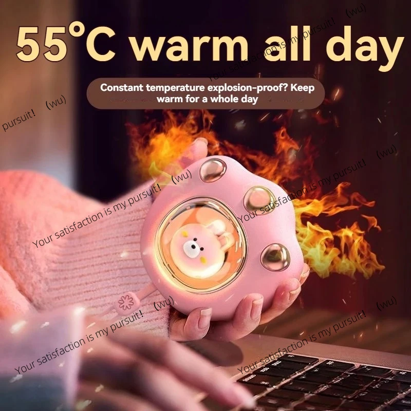 

Cat Paw Hand Warmer 1200mAh USB Rechargeable Portable Winter Keep Warm Pocket Mini Electric Heater Hand Warmer Christmas Present