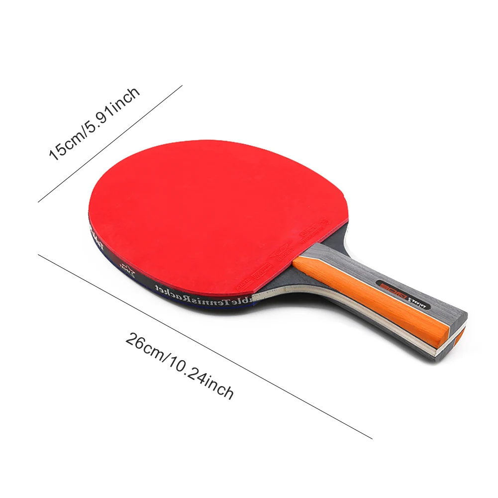 Ping Pong Paddles Table Tennis Racket 2 Rackets & 3 Balls Ping Pong Racket with Storage Bag Non Slip for Beginners Training Game