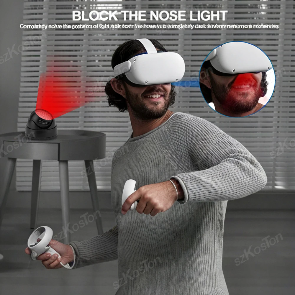 Iluminator VR IR lampu inframerah, untuk PSVR2 PICO4 Quest PRO Enhanced pelacakan lingkungan gelap untuk ocular Quest 2 Aksesori