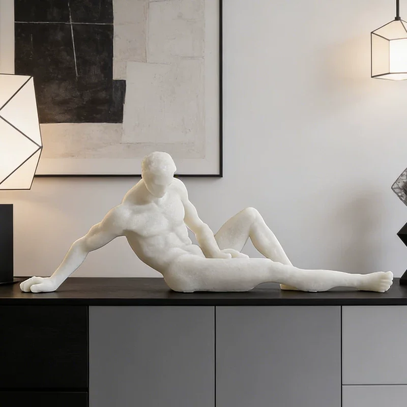 xx-Sandstone Human Body Figurines Accessories Model Desk Statue Decoration Items Home Livingroom Entrance Sculpture Ornaments