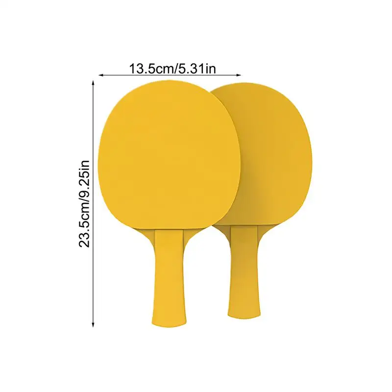 ประตูโป่งเกมสําหรับเด็กแบบพกพาตารางเทนนิส 2 Paddles 5 ลูกในร่มตารางเทนนิสอุปกรณ์การปฏิบัติการ์ตูน