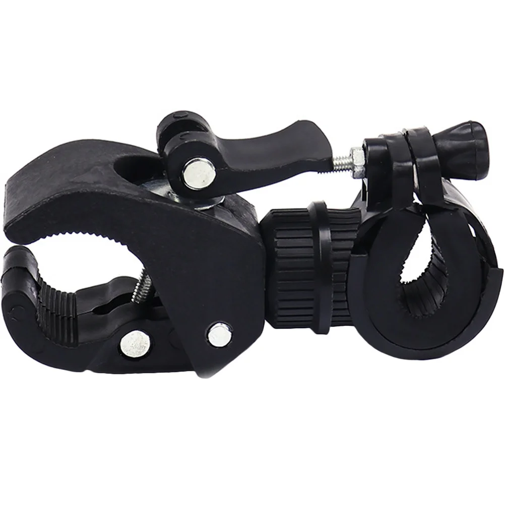 

1 шт., держатель для велосипедного фонарика, вращающееся пластиковое крепление для езды на велосипеде, прочный кронштейн для лампы, уличный светильник для езды, зажим для хранения, стеллаж для хранения