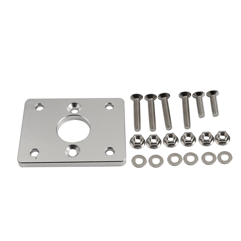 1 Set Silver Metal Booster Delete Plate Kit Billet Brake Booster Delete Plate, Fit For Honda Acura Civic