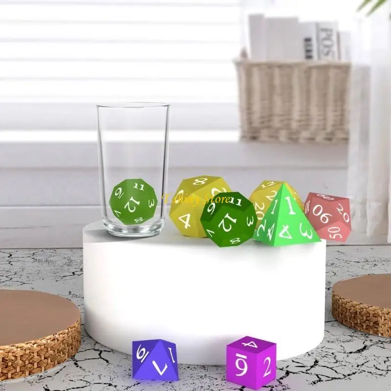 N58F Pack of 8 Silicone Epoxy Molds DIY Craft Mould Home Table Decoration Dices