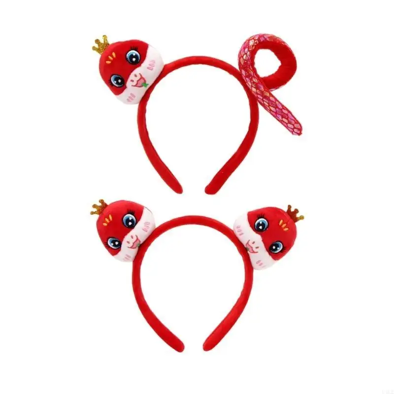 U4LE Băng đô hình rắn hợp thời trang Phụ kiện tóc ngày lễ Mũ sắt dành cho cá nhân thời trang