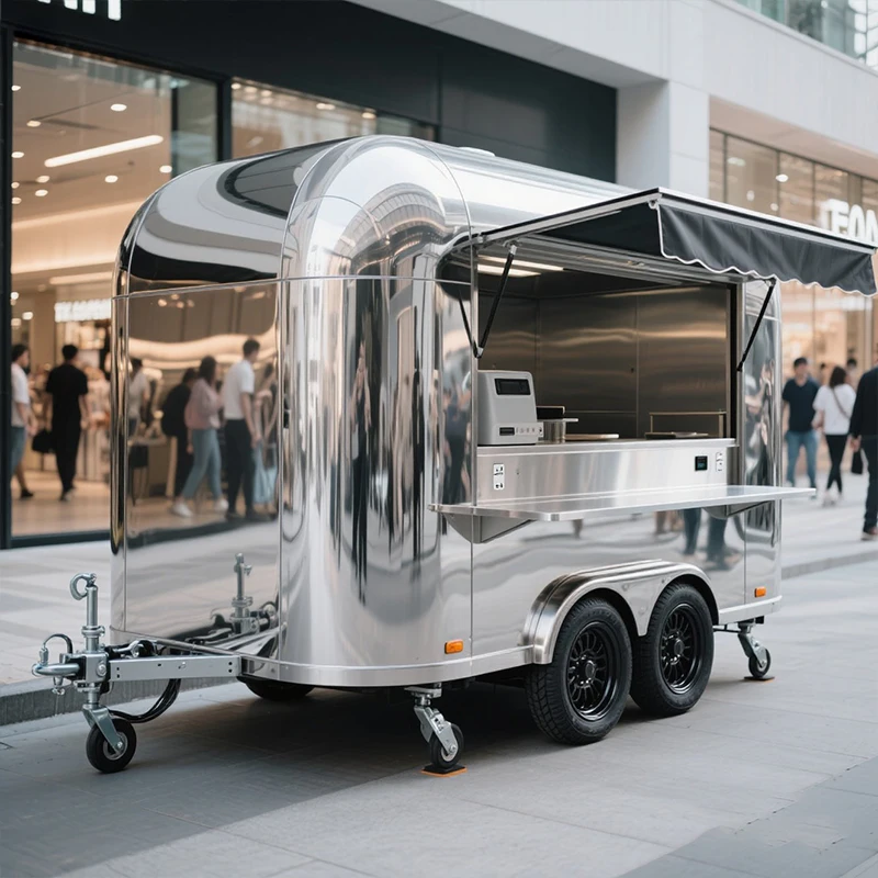 Small Mobile Food Truck, Brand Advertising Food Truck Customized