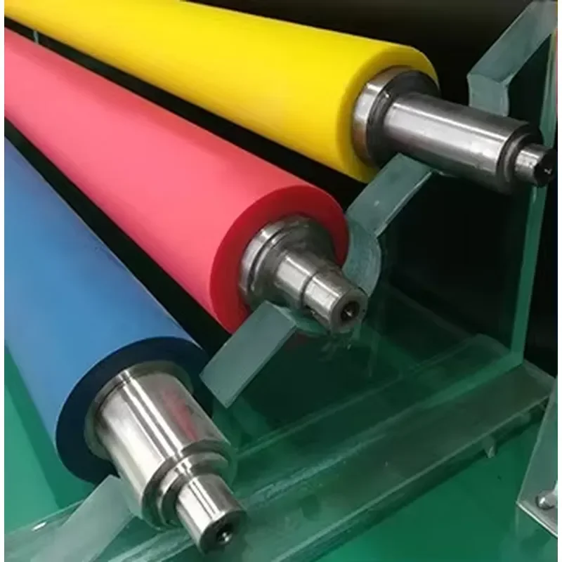 Wholesale Customized Good Quality Small Coated Conveyor Selicon Rubber Expander Roller for Flexo Printing Machine Parts