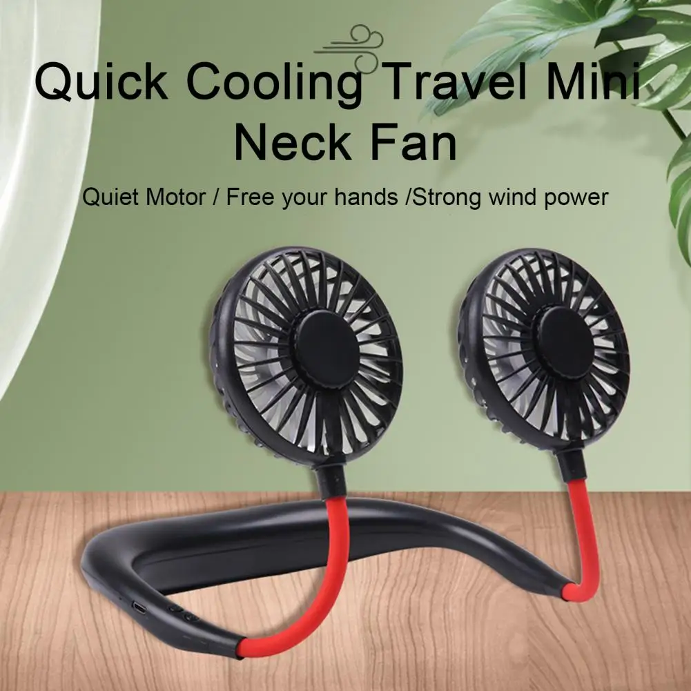 

2024 Rechargeable Handing Neck Fan Hands Free USB Mini Fan Summer Traveling Outdoor Sports Fans Portable Hangs Neck Fan