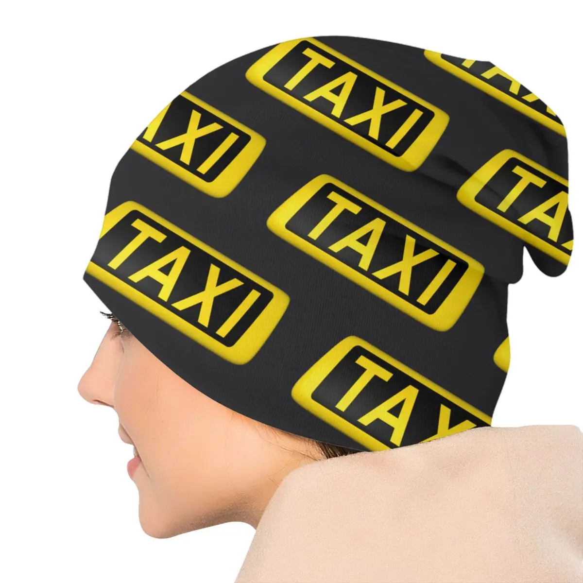 Taxi Driver Skullies Beanies Caps Unisex Winter Warm Knit Hat Women Men Street Adult Bonnet Hats Outdoor Ski Cap