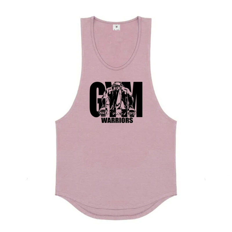 

Summer Cotton Running Workout Vests Mens Casual Fitness Muscle Sleeveless T-Shirts Absorb Sweat Clothing Bodybuilding Tank Tops