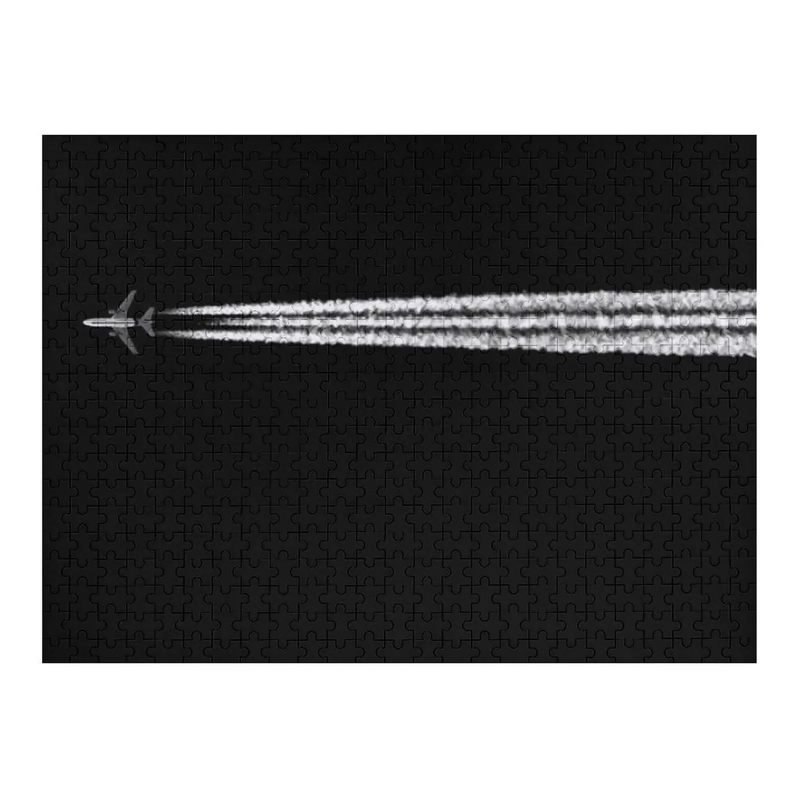 

PLANE WITH CONTRAILS Jigsaw Puzzle Baby Toy With Personalized Photo Puzzle