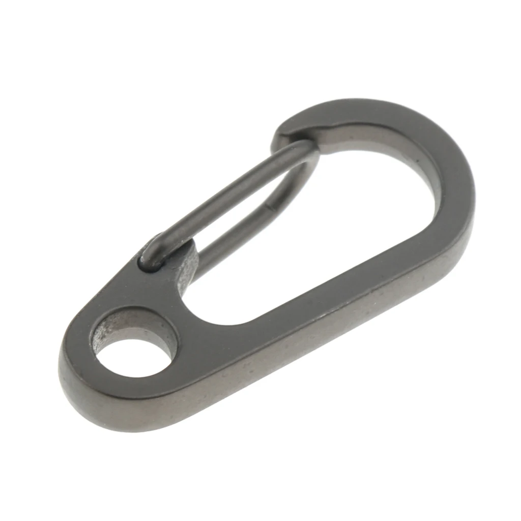 10Pcs Mini Carabiner Clip Snap Spring Clasp Hook Keyring Camping Karabiner 15kg Carabiners Daily use Outdoor Hiking Tools