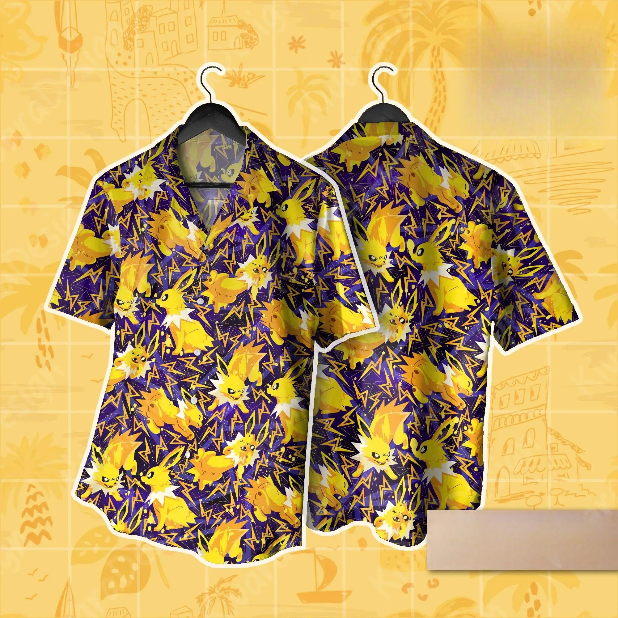 Hot Selling Trendy and Cool Electric Elf Shirt, Youthful and Niche, Loose and Versatile Short Sleeved Top
