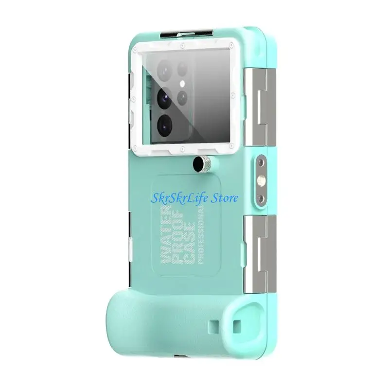 E65E 15m Waterproof Phone Case Underwater Phone Cover for Underwater Photography Fit 4.7 to 6.9Inch Smartphones
