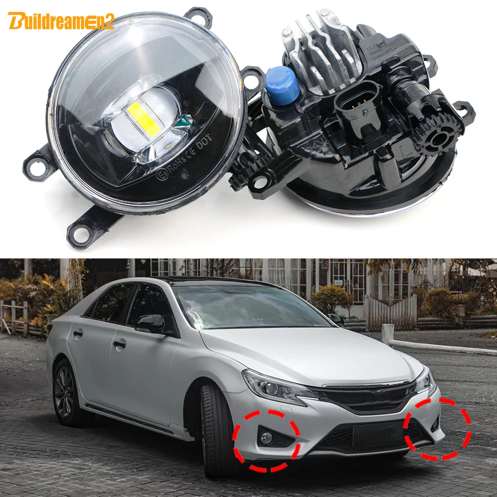 

Дневной свет передней фары Canbus для Toyota Reiz Mark X 2016 2017 2018 2019 30W H11