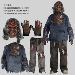 Hot Adult Children Zombie Skull Cosplay Terror Demon Child Party Halloween Violence General Clothes Set