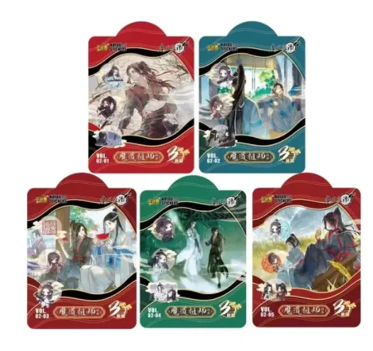 KAYOU cards Modaozushi Patriarch of Magic Dao Cards Collection Anime Characters Wei Wuya Lan Wangji Toys Full Set Paper Hobby