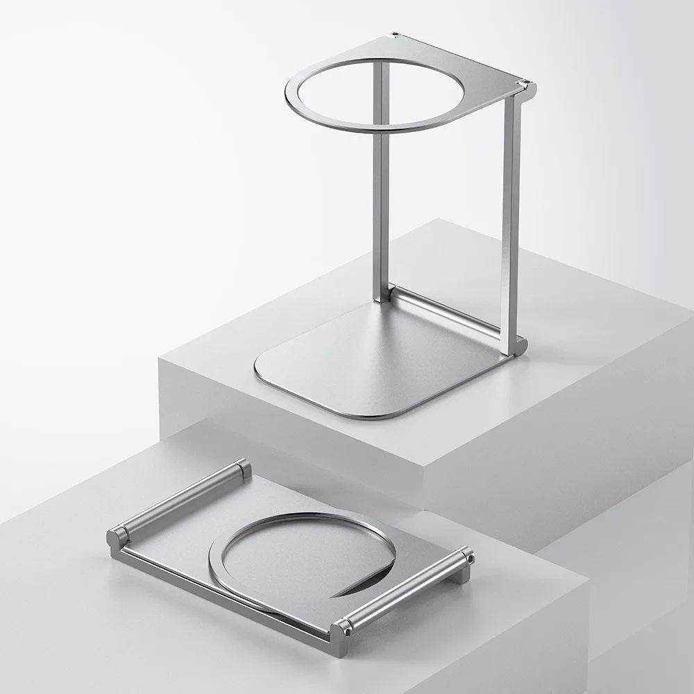 

Stainless Steel Coffee Drip Holder Lightweight Foldable Coffee Dripper Rack Space-saving Capsule Coffee Machine Stand Camping