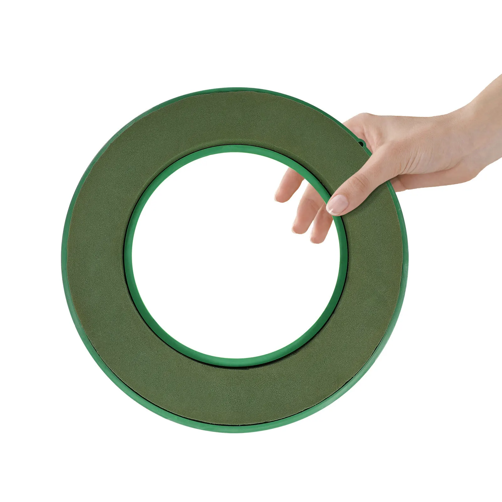 

1Pcs Flower Ring Holder Suction Cup Floral Mud Plastic Base Wedding Car Decoration 30x30cm Wedding Car Front Sucker