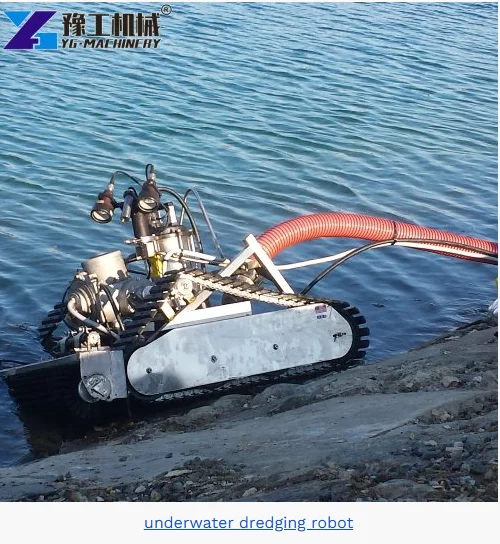 Wear-resistant Sediment Dredging Robot Reliable Operation Sewage Dredging Crawler Machine for Irrigation Canal Sludge Pumping