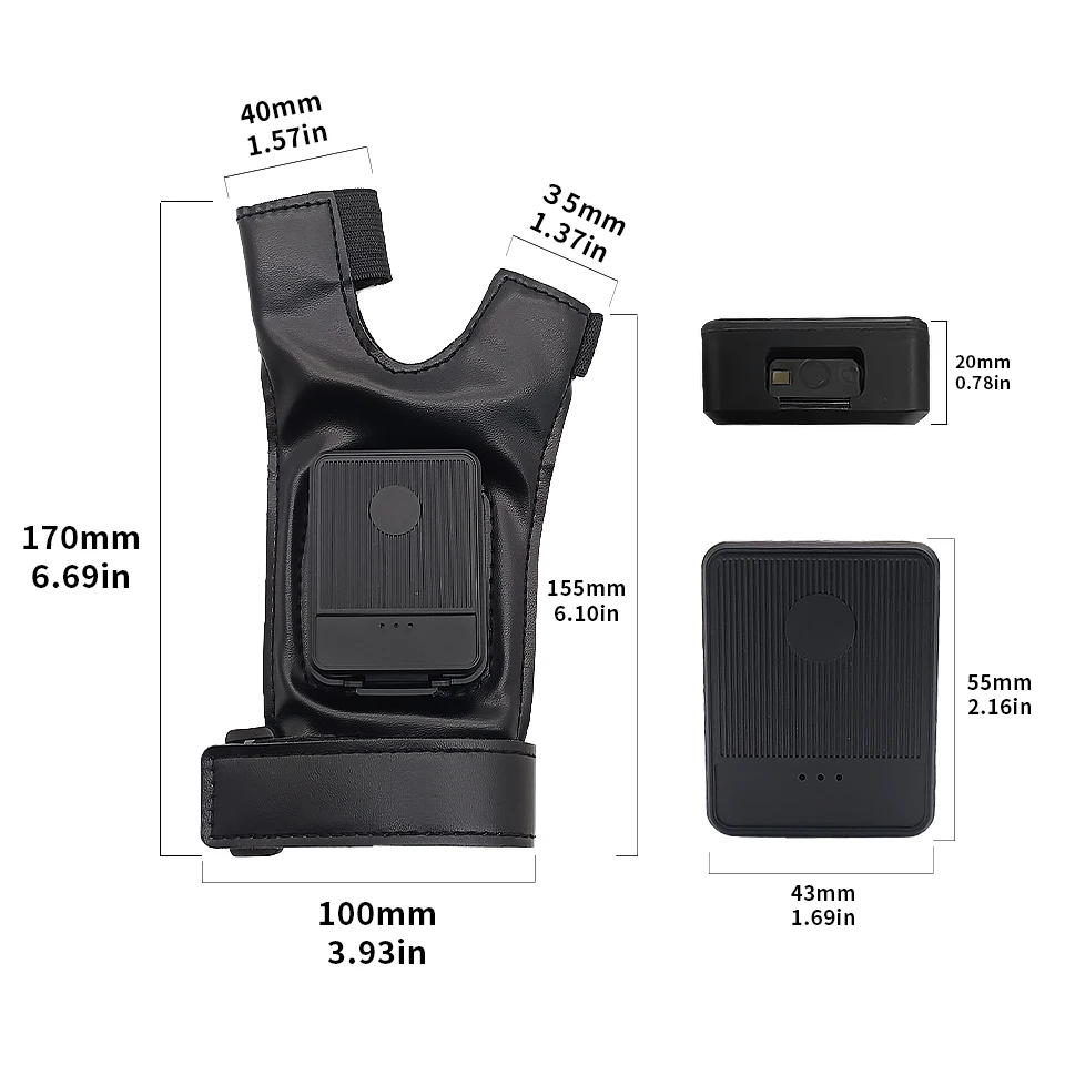 Industrial Portable QR 2080W Barcode Reader 1D 2D Wireless USB Scanner Rugged High-Pick Operations For Warehouses