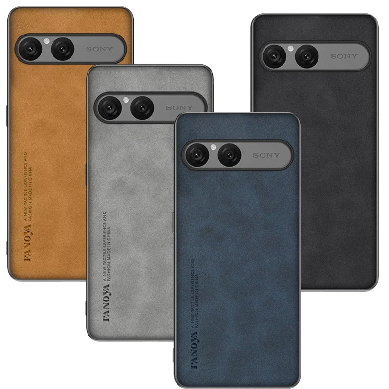 Hülle für Sony Xperia 10 VIII, aus Schafsleder, stoßfest, Schutzhülle für die Rückseite des Xperia 10VIII, mattes, weiches Silikon-Schutzcover.